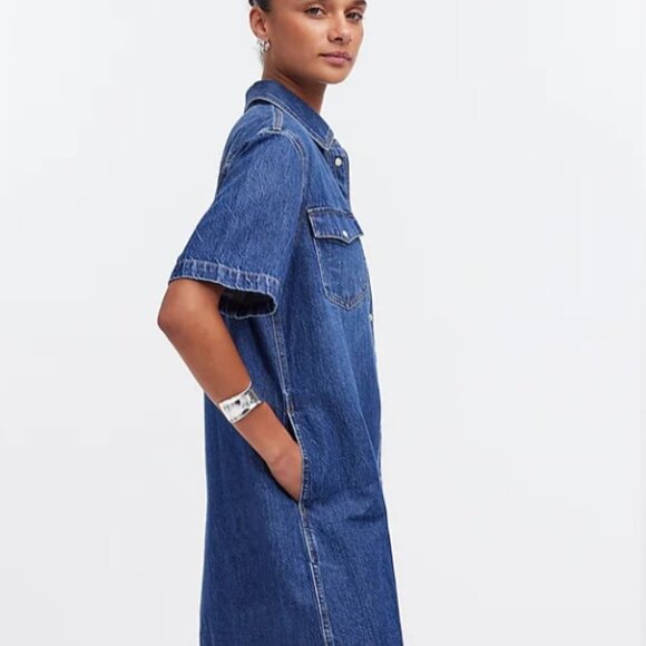 Oversized Mini Shirtdress - Picture 3 of 6